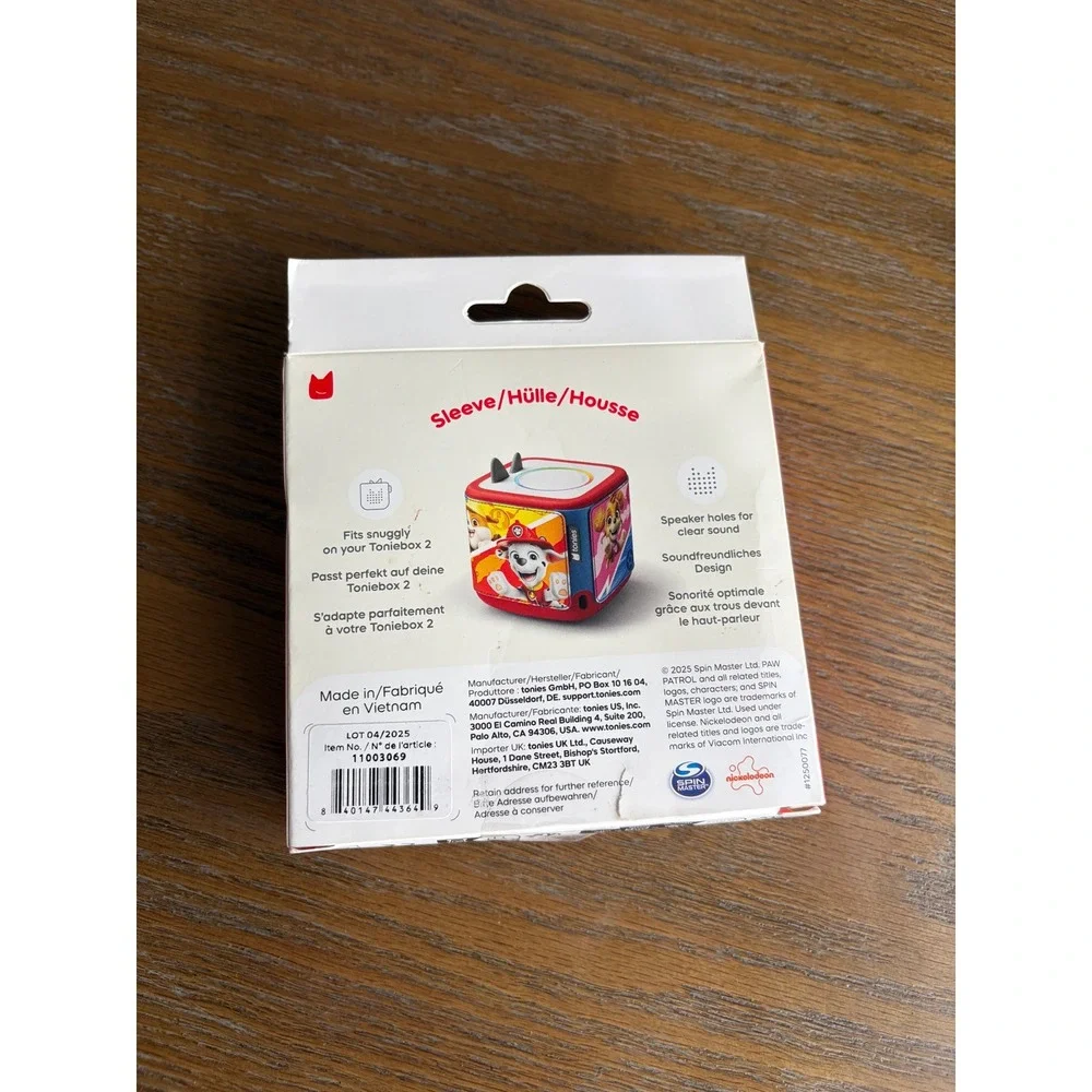 Tonies Paw Patrol Sleeve for Toniebox 2 Marshall Chase Red Yellow 11003069 NEW
